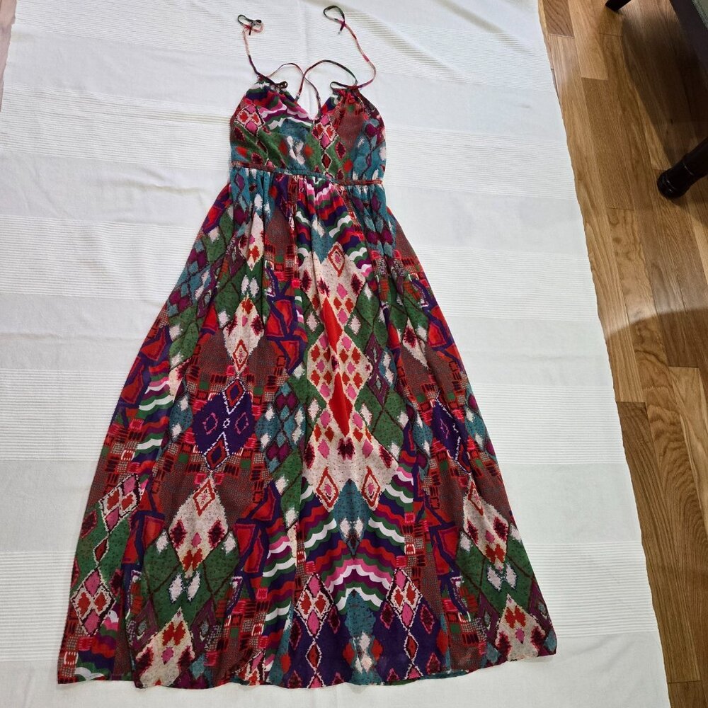 Maeve Anthropologie Geometric Pattern Maxi dress, size 10